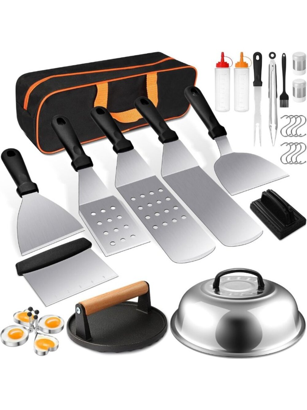 29 PCS Griddle Accessories Kit for Outdoor Grilling, Flat Top Grill Tools Set